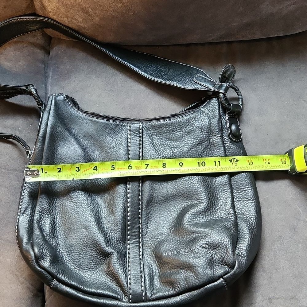 Derek alexander purse black bag shoulder bag excellent condition leather spaciou - Picture 8 of 12